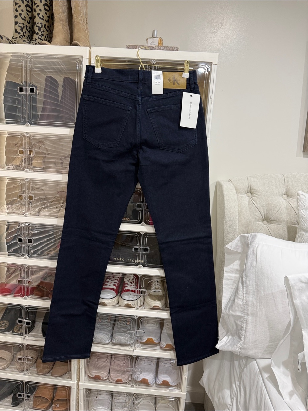 Calvin Klein Jeans Slim Straight Navy Men's Jeans